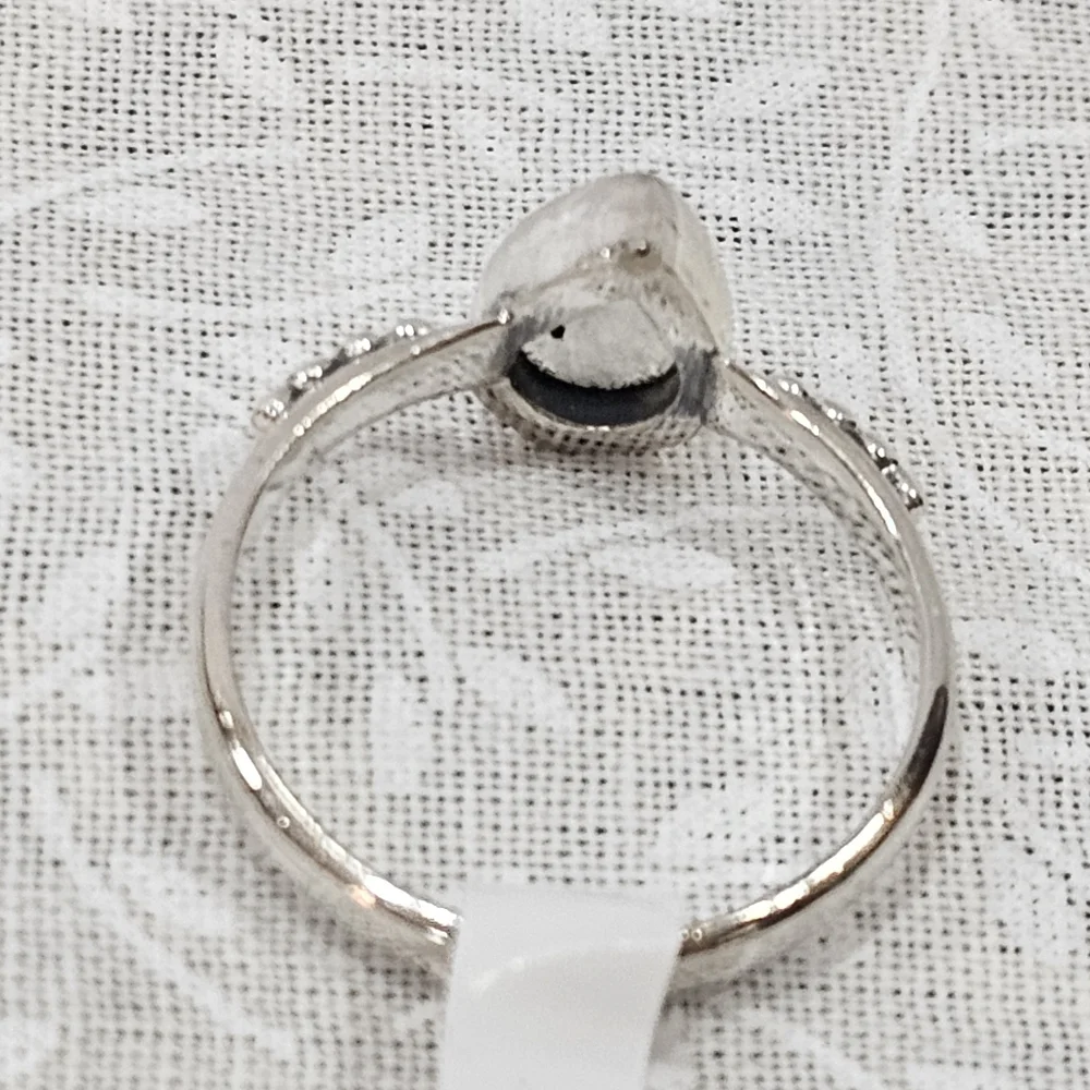 Sterling Silver Moonstone Gemstone Ring Size 7  - Picture 2 of 2